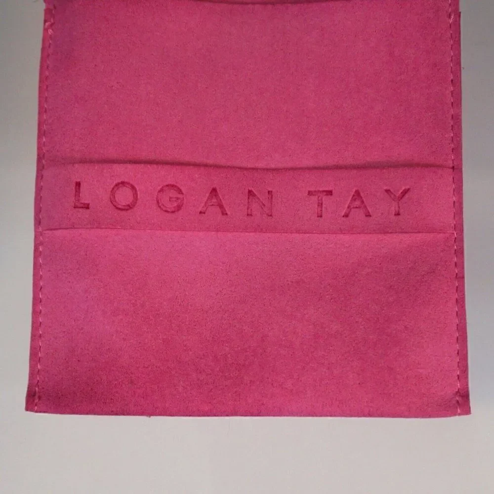 Logan Tay Barbie Pink Faux Suede Jewelry Pouch Storage Travel Bag 4 x 3.75 in